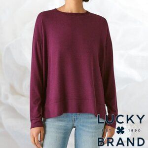 Lucky Brand | Women's Cozy Pullover Sweater | Plum | L | NWOT